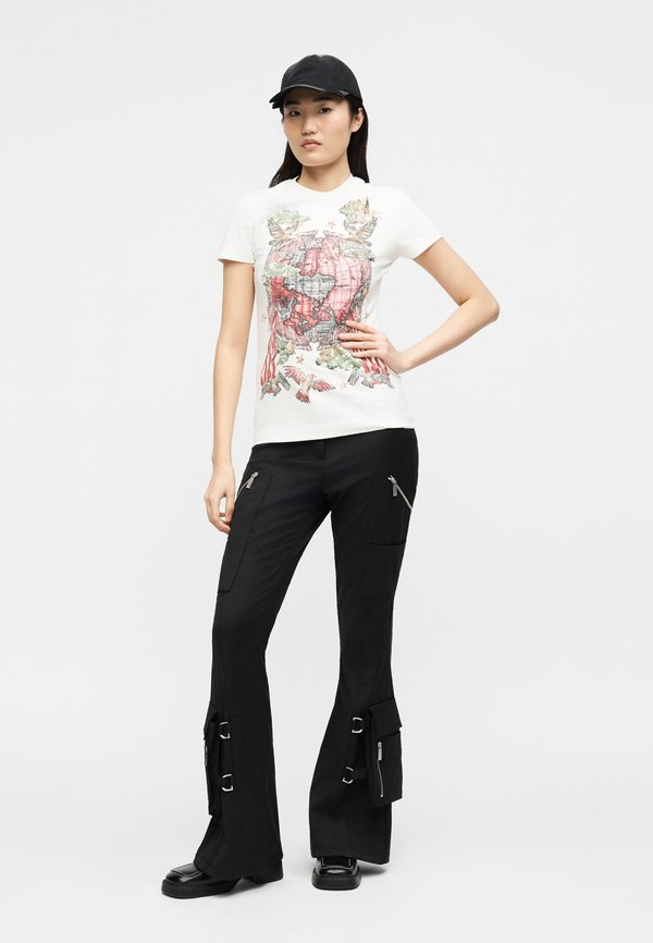 OFF-WHITE BELT FLARE PANTS