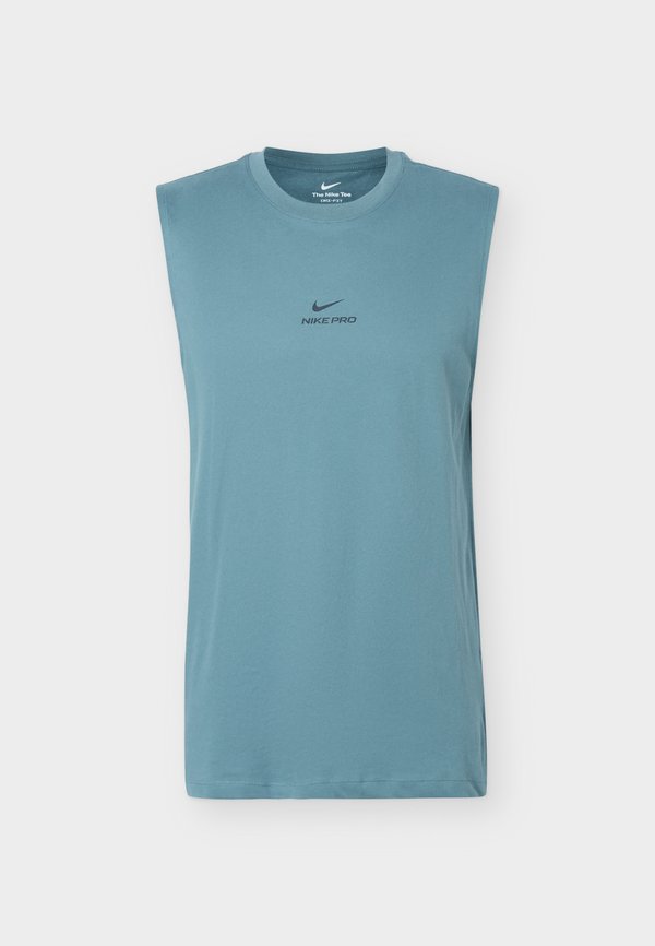 Nike Performance TEE - Top - mineral slate/black