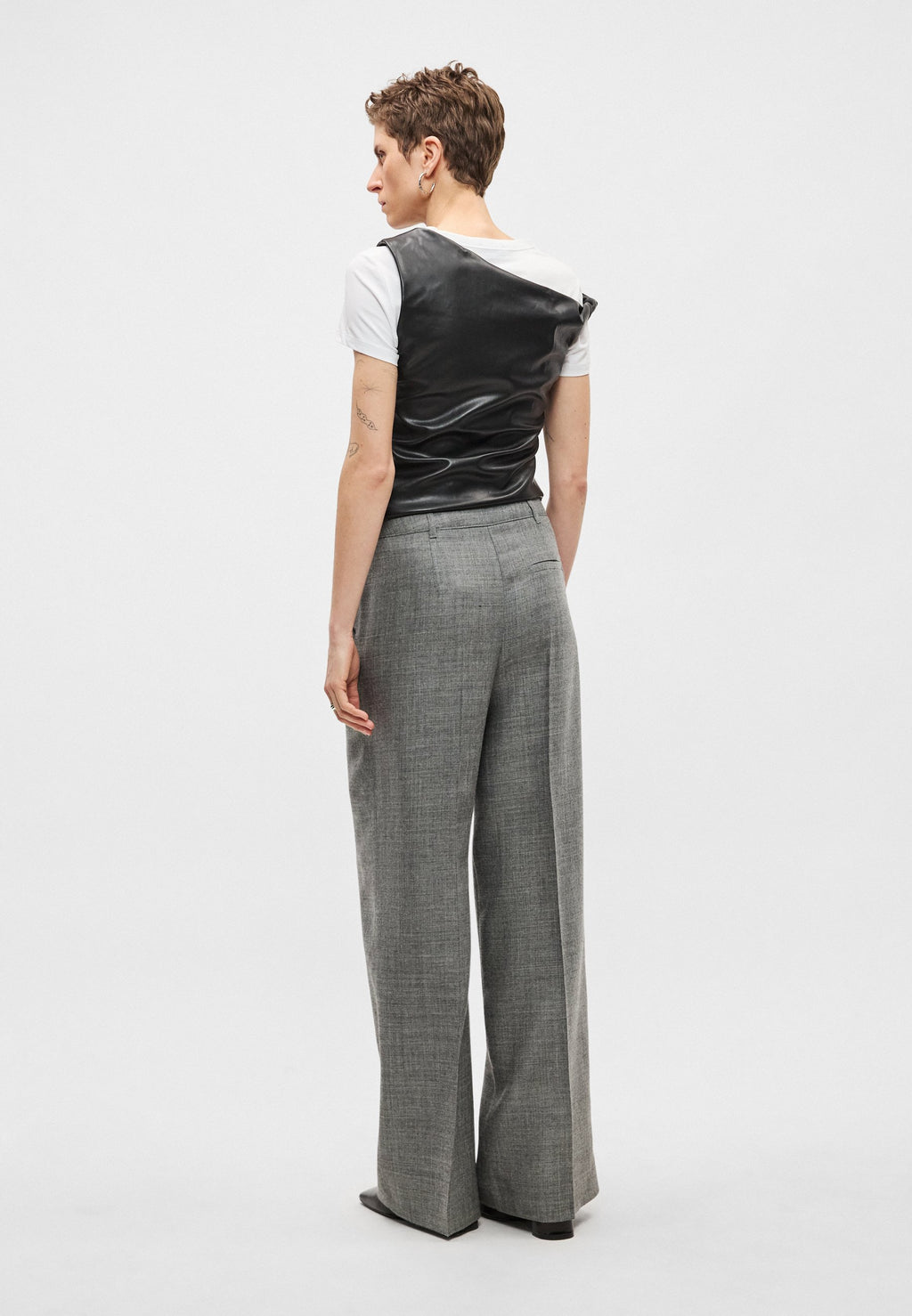 Marc O'Polo PANTS TAILORED STYLE WIDE LEG SINGLE PLEAT WELT POCKET
