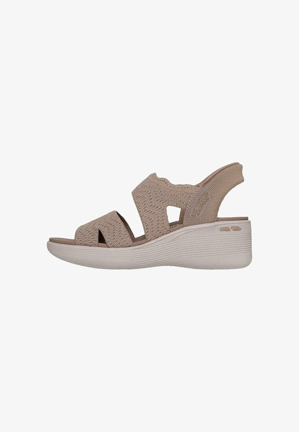 Skechers SANDALIAS SKECHERS PIER-LITE - SLIP ON - Platform sandals - marrón
