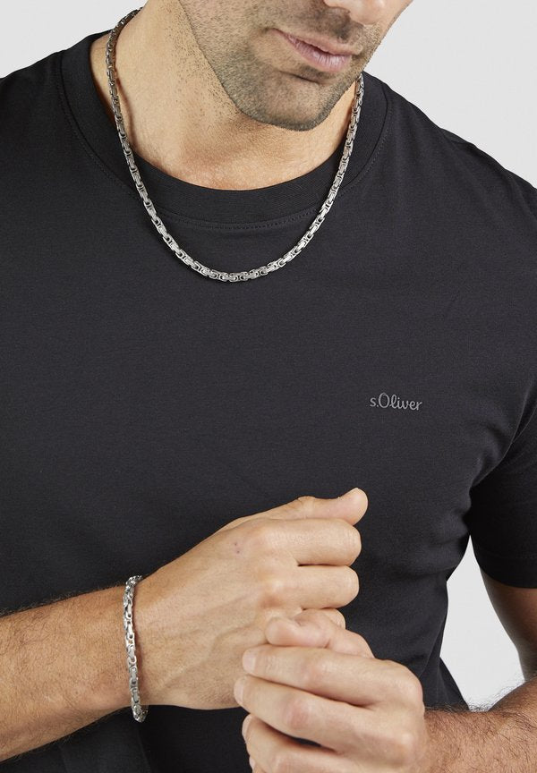 s.Oliver KING CHAIN - Necklace - silver-coloured