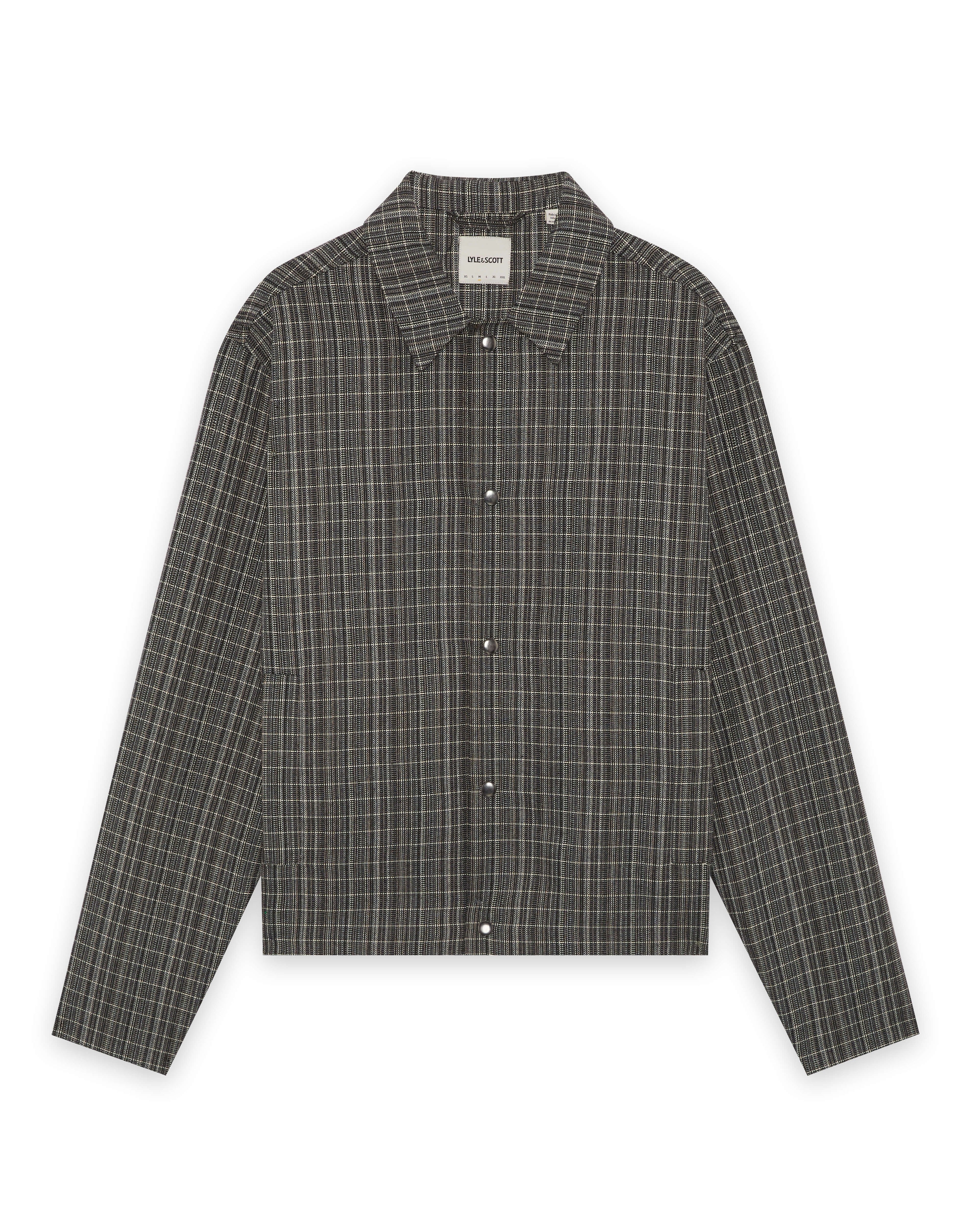 Lyle & Scott MULTI WEAVE COLLARED JACKET