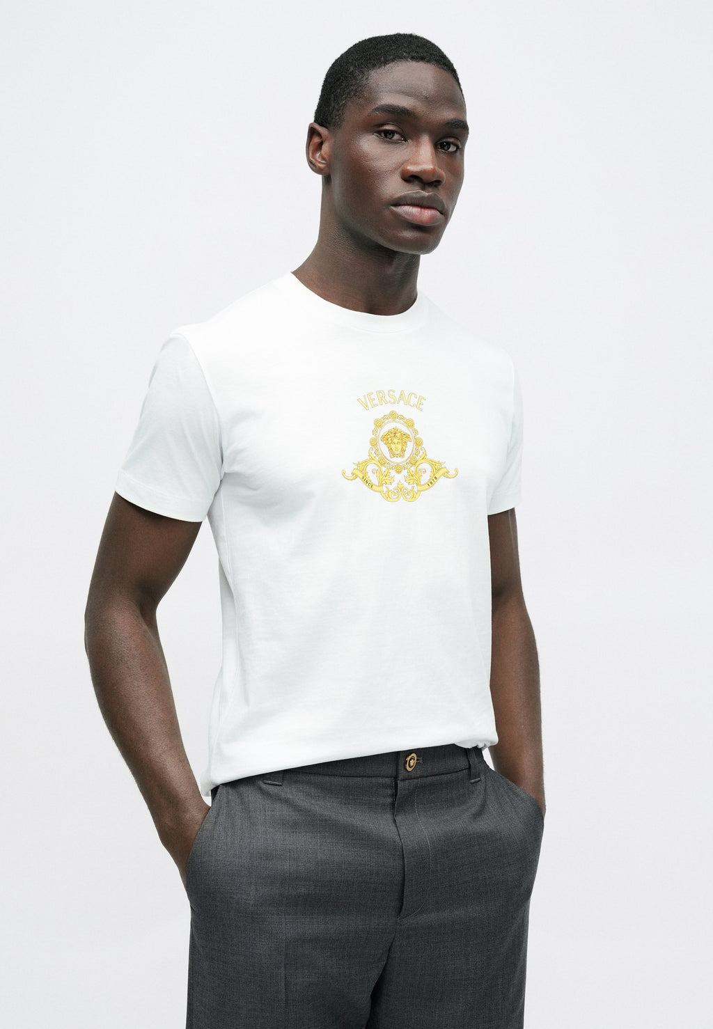 Versace INFORMAL PANT MICROCHECK