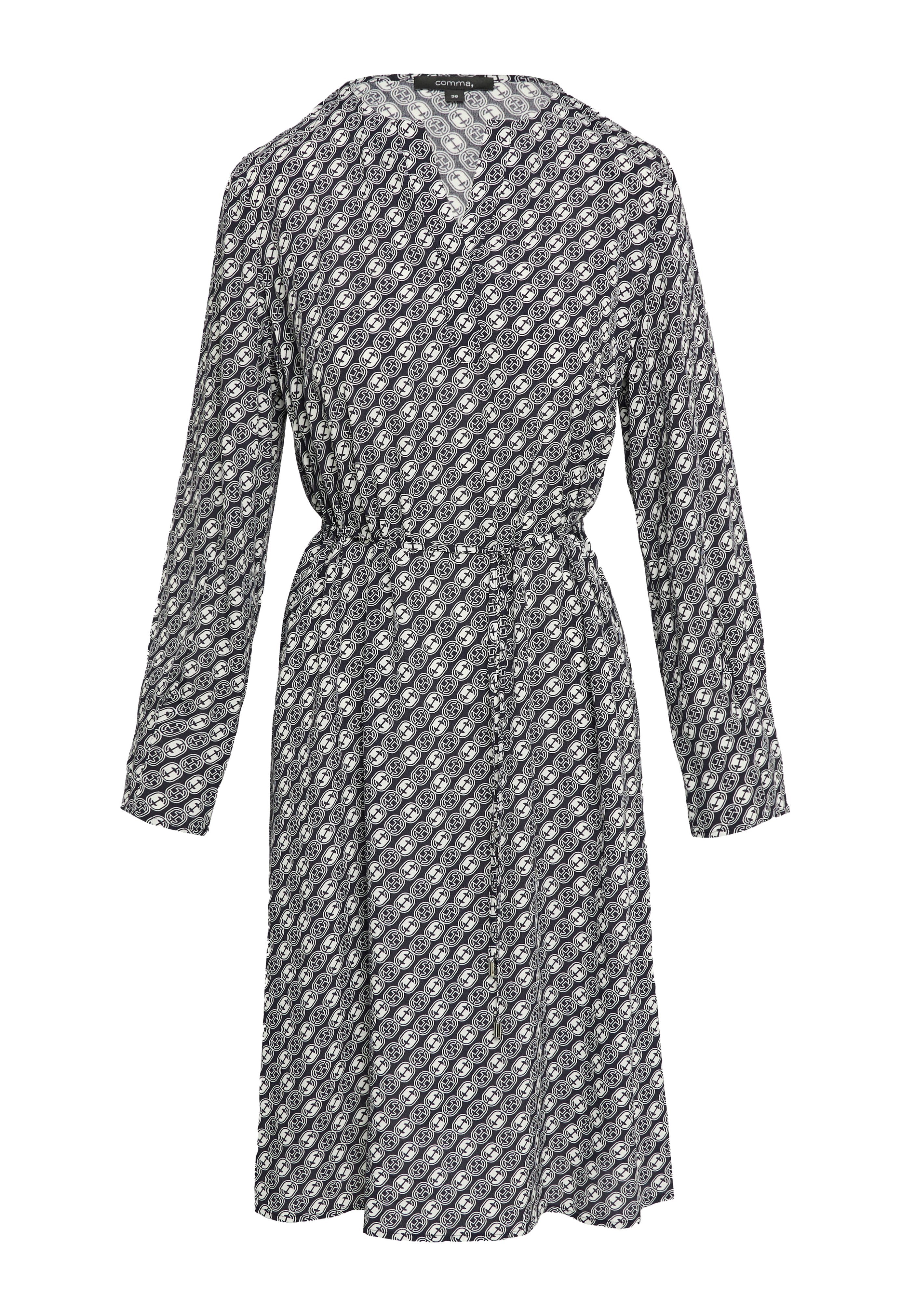 comma CRÊPE MIT ALL OVER PRINT