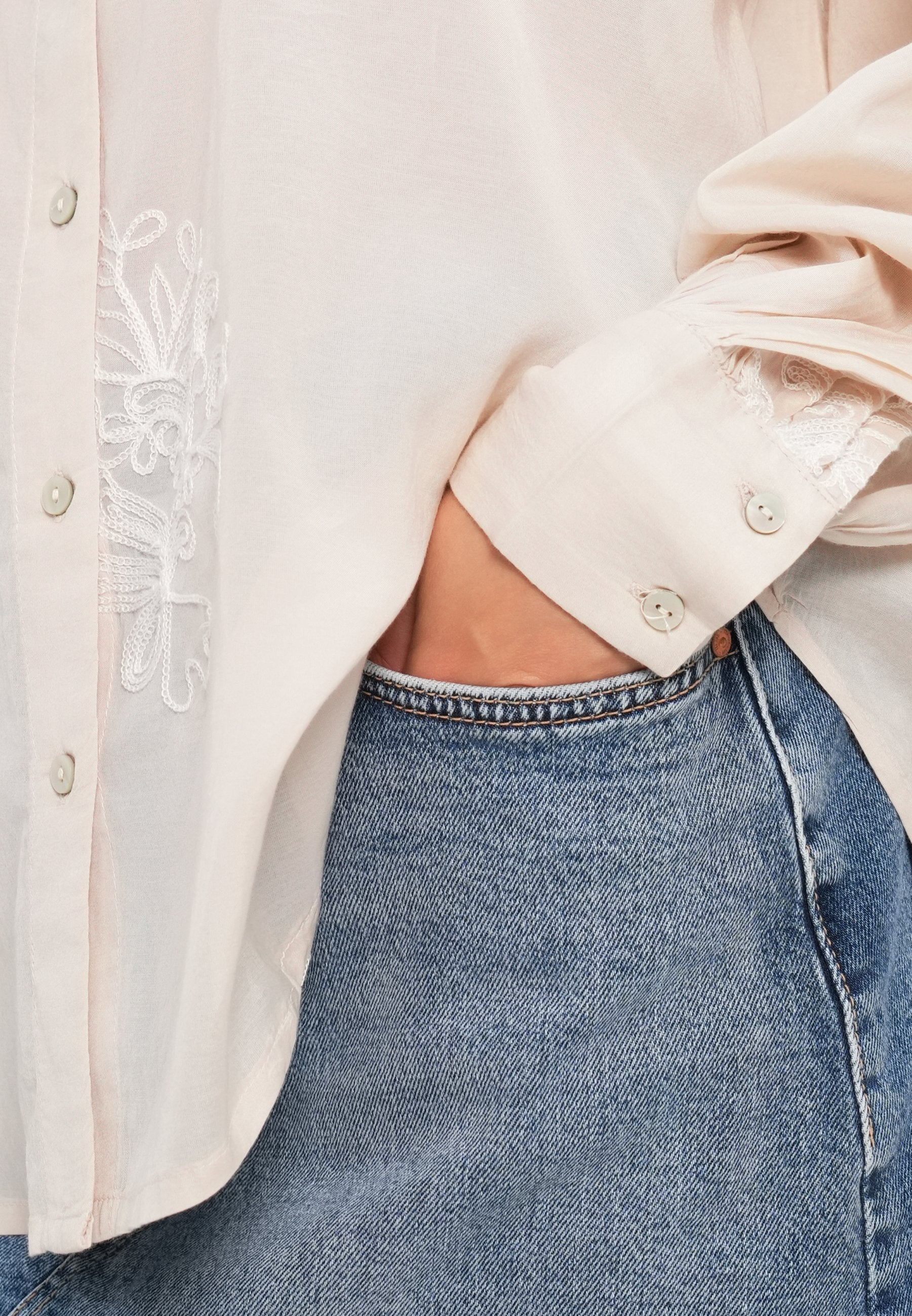 VILA VIFARIA EMBROIDERY SHIRT