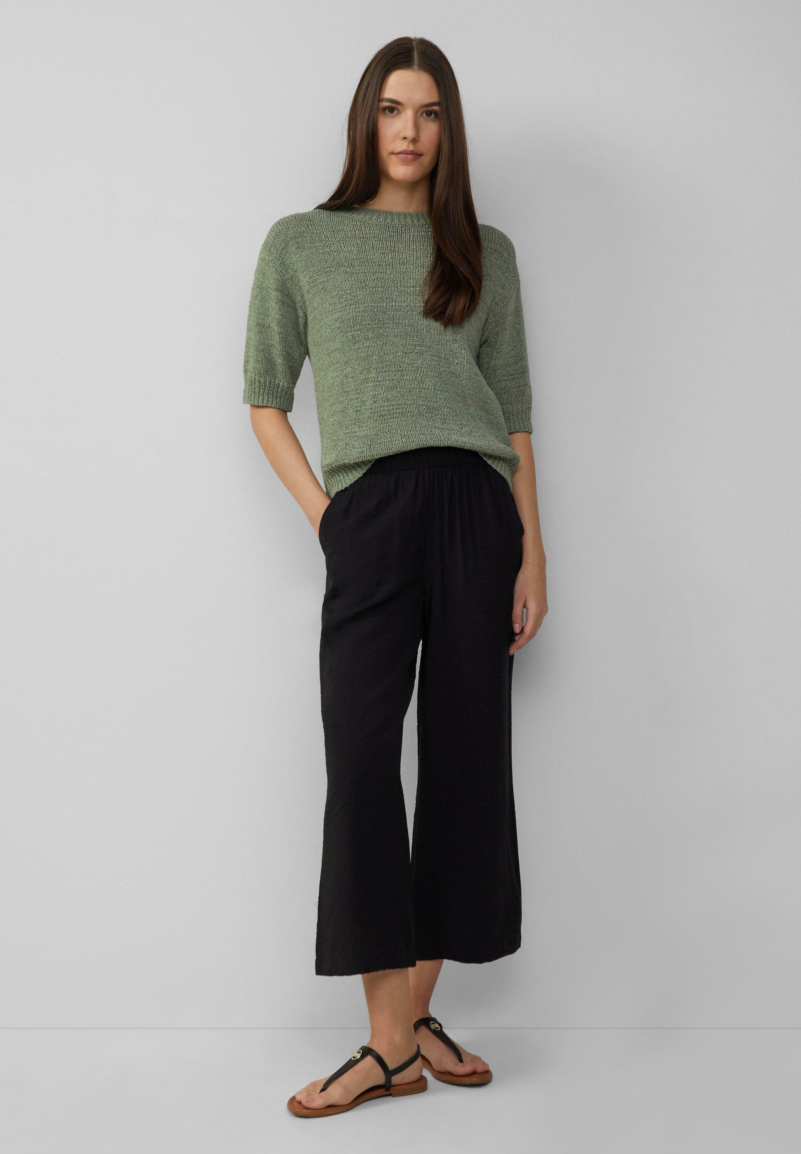 FLIESSENDE CULOTTE IM RELAXED FIT MIT FRENCH Media 2