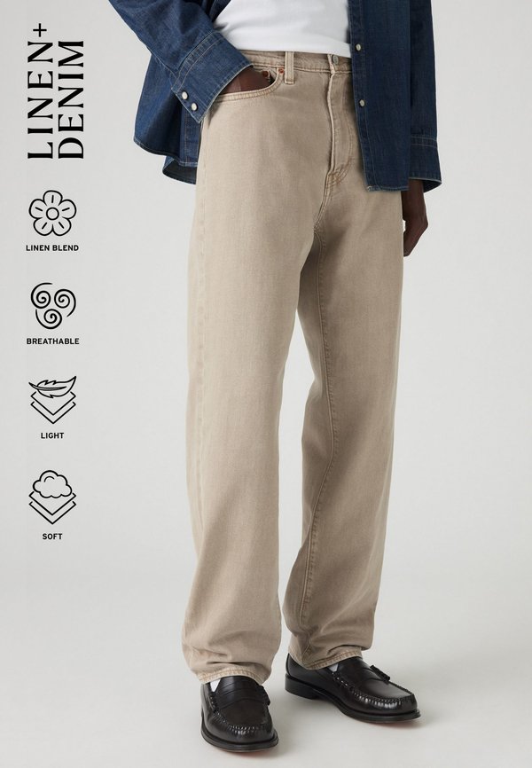 Levi's® 568® STAY LOOSE - Loose Jeans - vintage khaki gd ltwt linen+ denim
