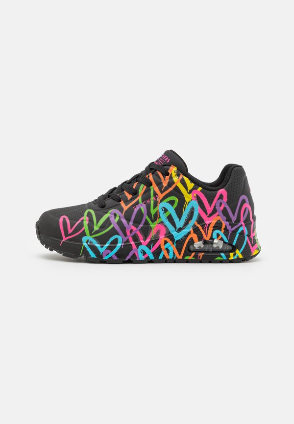 Skechers UNO - Trainers - black /multi-coloured