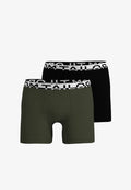 TOM TAILOR TOM TAILOR LONG-PANTS 2ER PACK - Trunks - grün-dunkel-uni