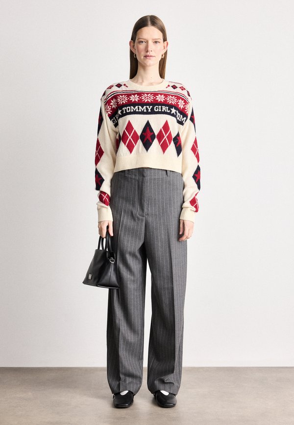 Tommy Jeans FAIR ISLE CREWNECK SWEATER
