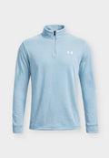 Under Armour MATCHPLAY ZIP - Fleece jumper - blue wind/white