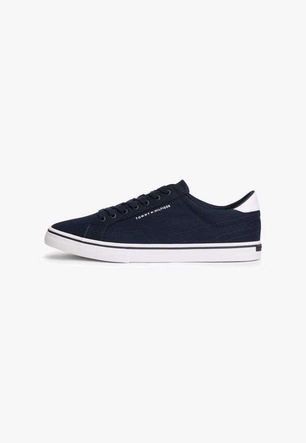 Tommy Hilfiger CANVAS EMBOSSED TRAINERS - Trainers - desert sky