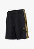 adidas Originals Tracksuit bottoms - black/dark football gold-coloured