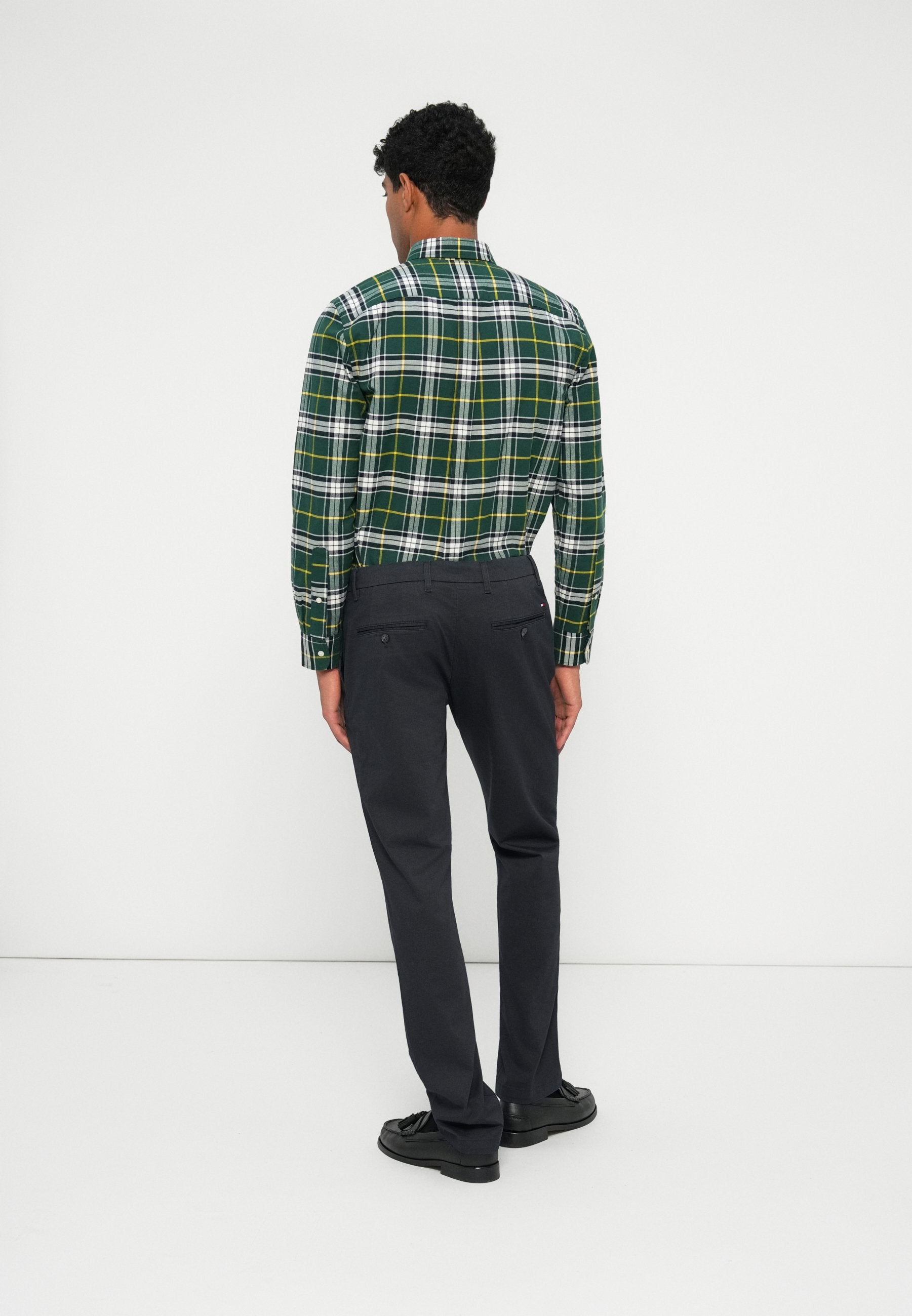 DENTON TEXTURED PRINT STRAIGHT LEG TROUSERS Media 4