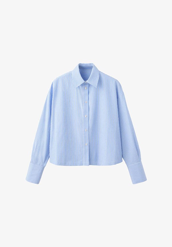 Mango ADULT - Button-down blouse - light blue