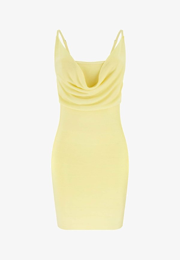 Guess BANDAGE-MINIKLEID - Shift dress - gelb