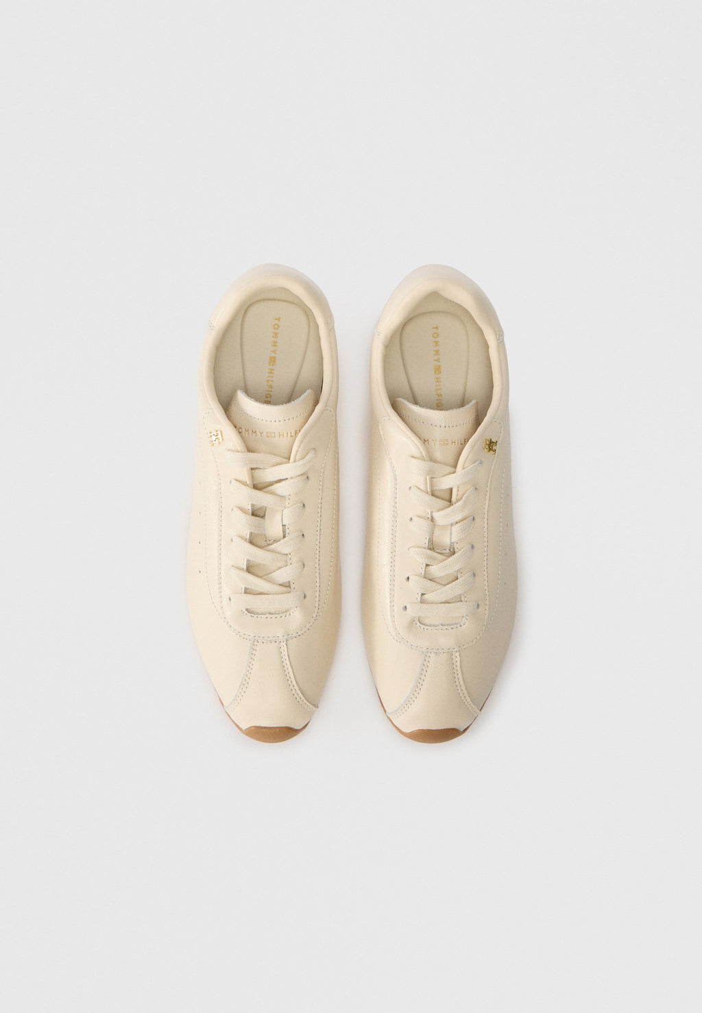 TH MONOGRAM LOW PROFILE LEATHER TRAINERS Media 4
