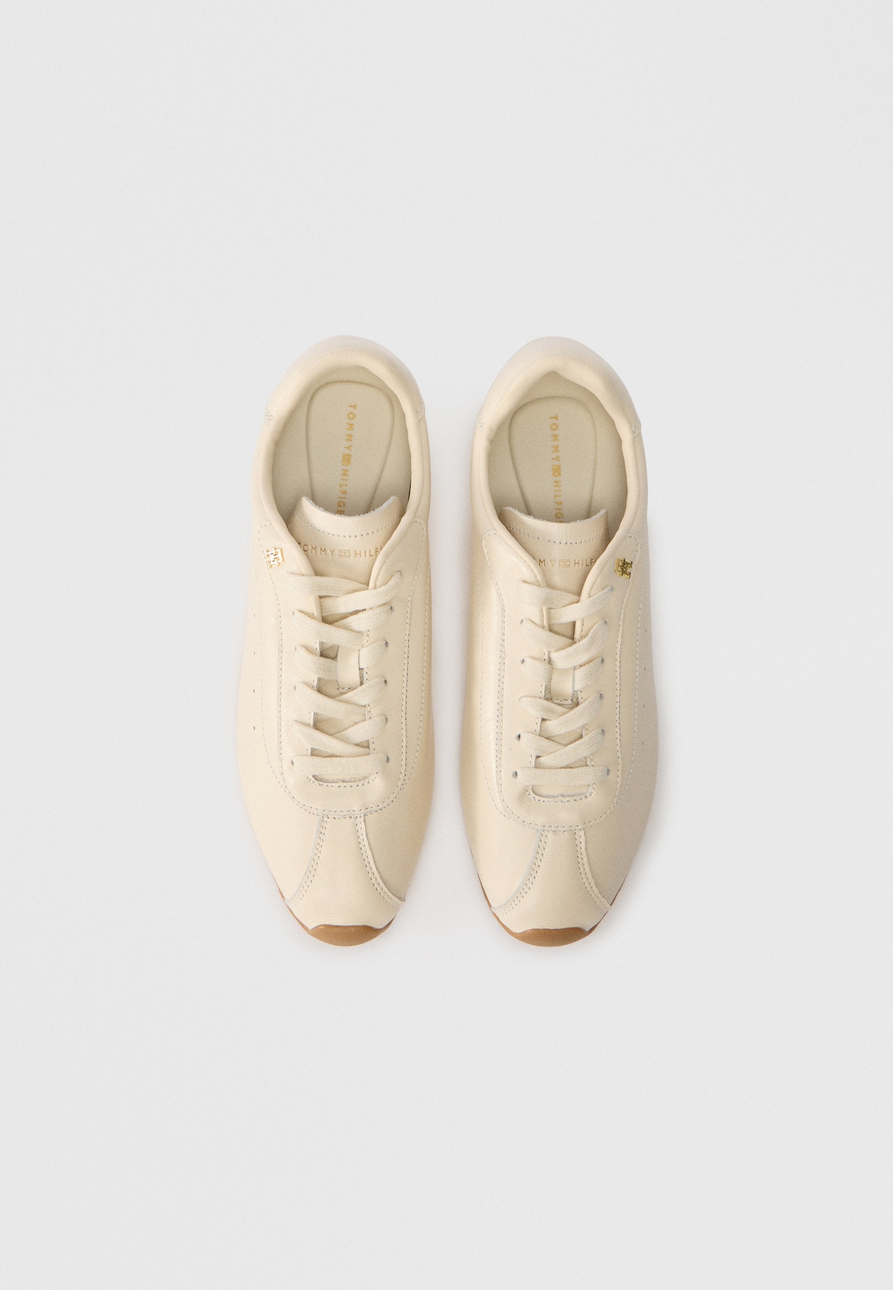 TH MONOGRAM LOW PROFILE LEATHER TRAINERS Media 4