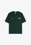Bershka Print T-shirt - dark green