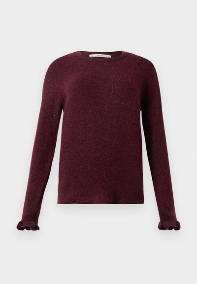 Selected Wool Blend Ruffled Sleeve
