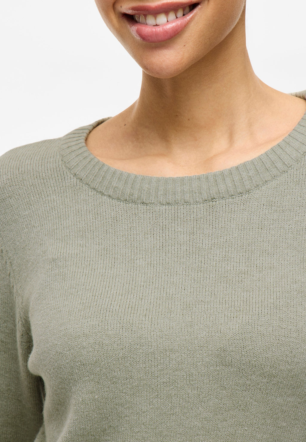 VILA VIRIL O-NECK L/S KNIT TOP - NOOS