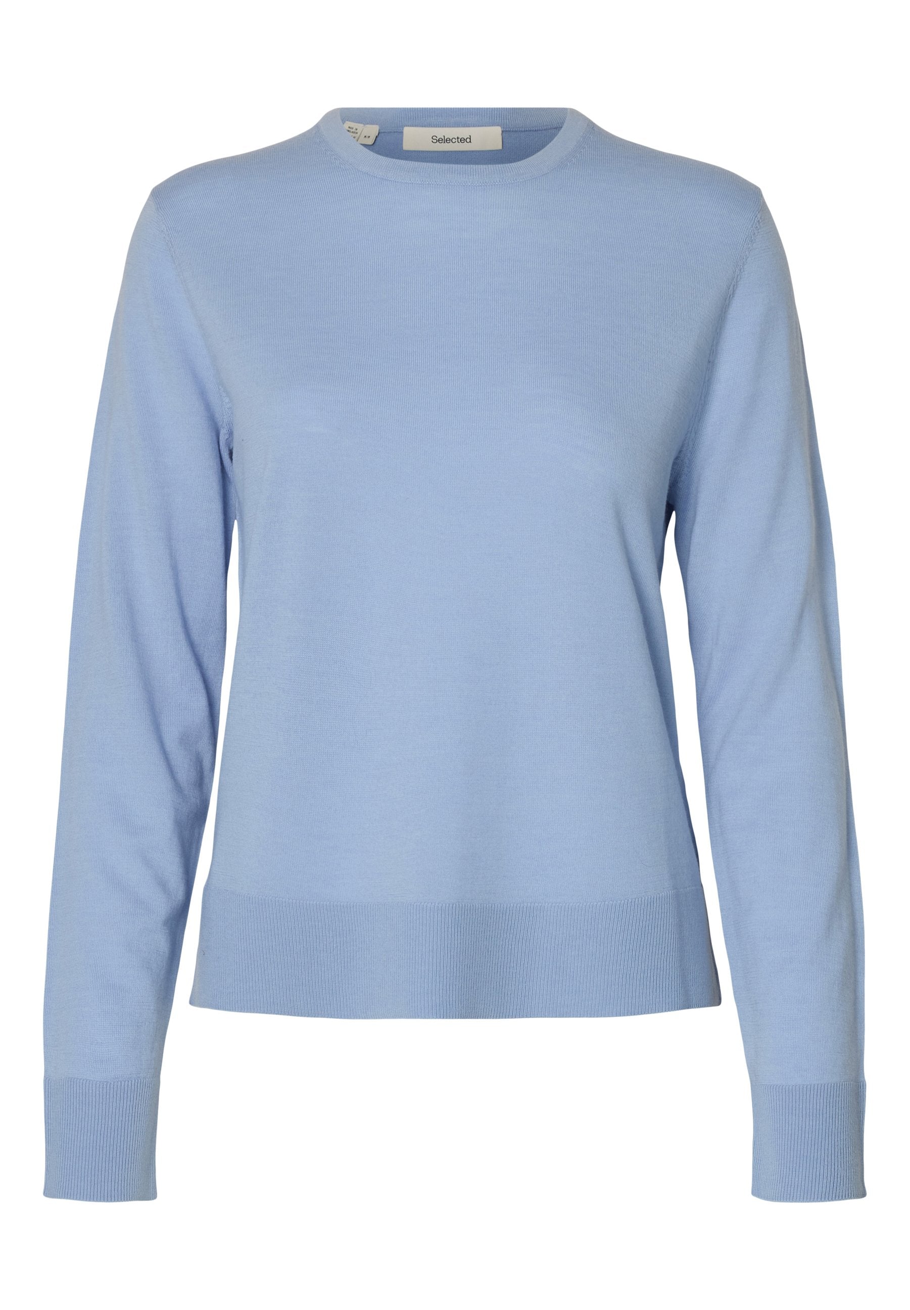 Selected SLFTHEA LS KNIT MERINO O-NECK NOOS