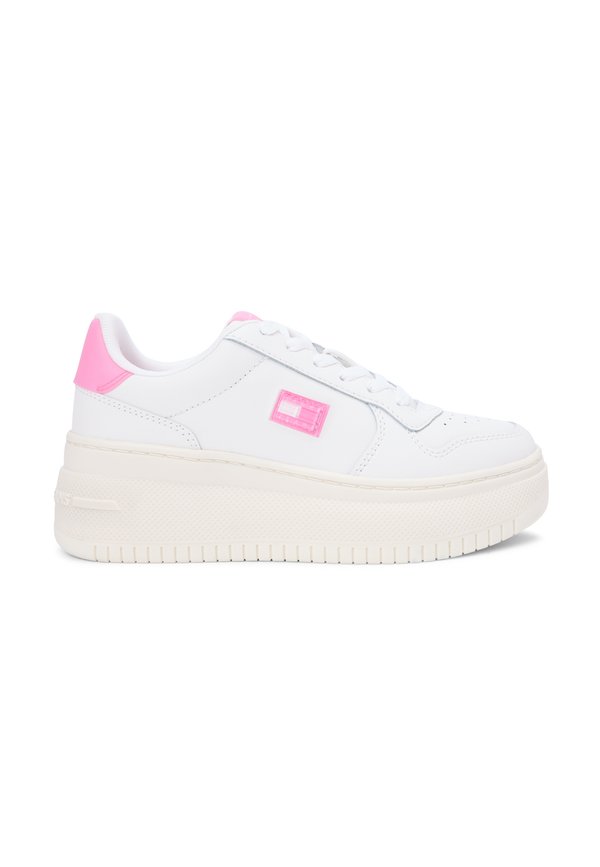 Tommy Jeans FINE CLEAT PLATFORM BASKETBALL TRAINERS WITH LEATHER