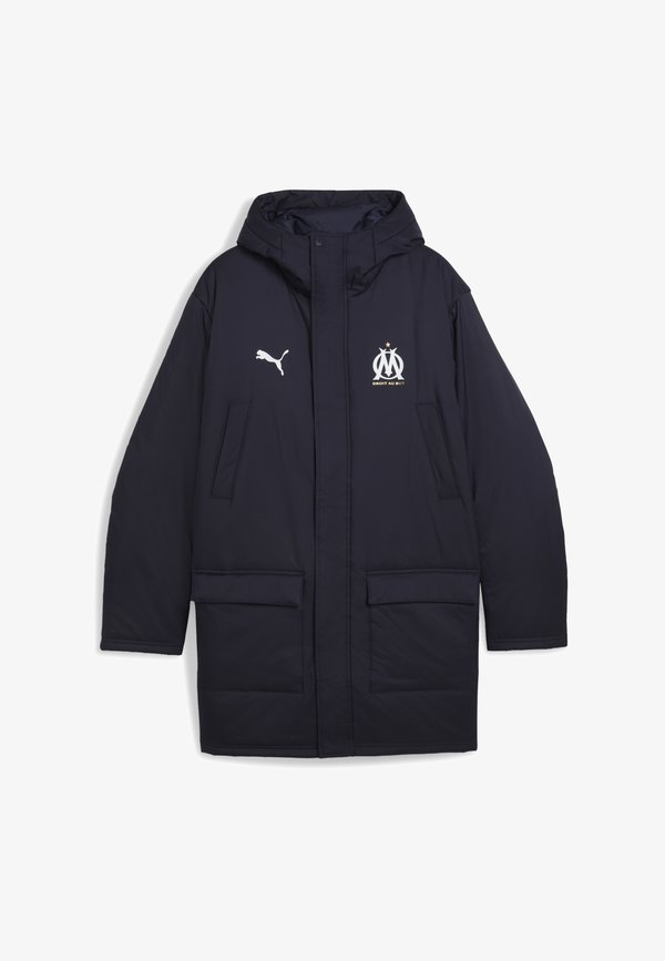 Puma OLYMPIQUE DE MARSEILLE TRAININGSWINTERJACKE - Club wear - new navy  white