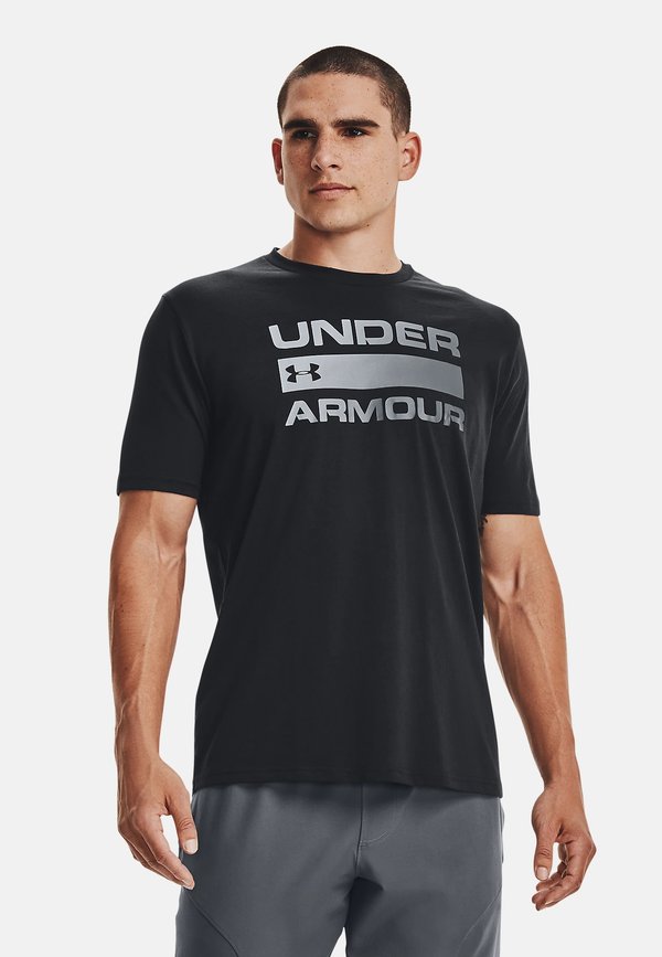 Under Armour TEAM ISSUE WORDMARK - Sports T-shirt - black