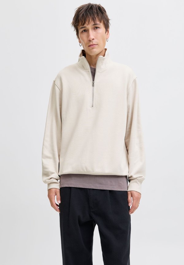 Jack & Jones Half zip Plain Half zip - Sweatshirt - moonbeam