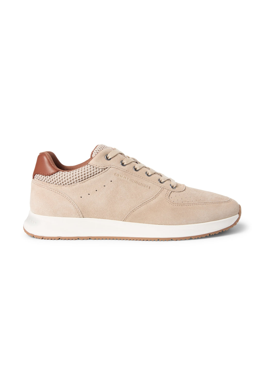 Tommy Hilfiger SUEDE MIXED TEXTURE FINE CLEAT TRAINERS