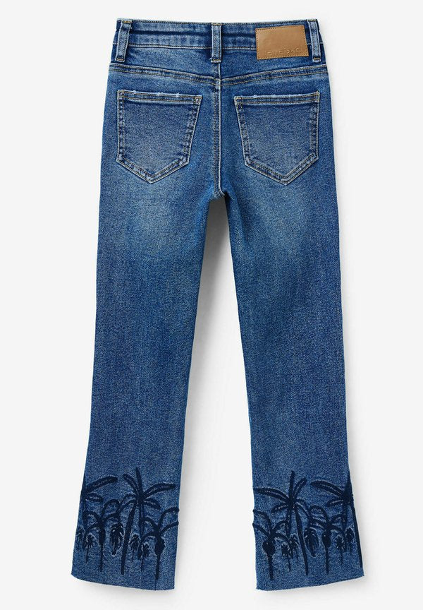 Desigual EMBROIDERED LONG FLARE