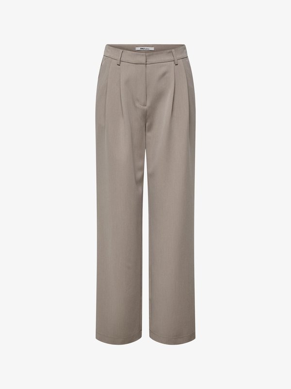 ONLY ONLHATTIE GERADE GESCHNITTEN - Trousers - taupe gray