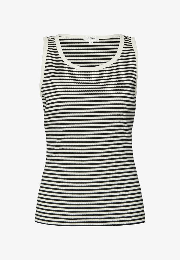 s.Oliver T-SHIRT - Top - schwarz