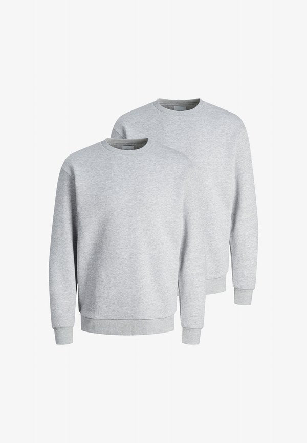 Jack & Jones 2ER PACK BRADLEY - Sweatshirt - hellgrau