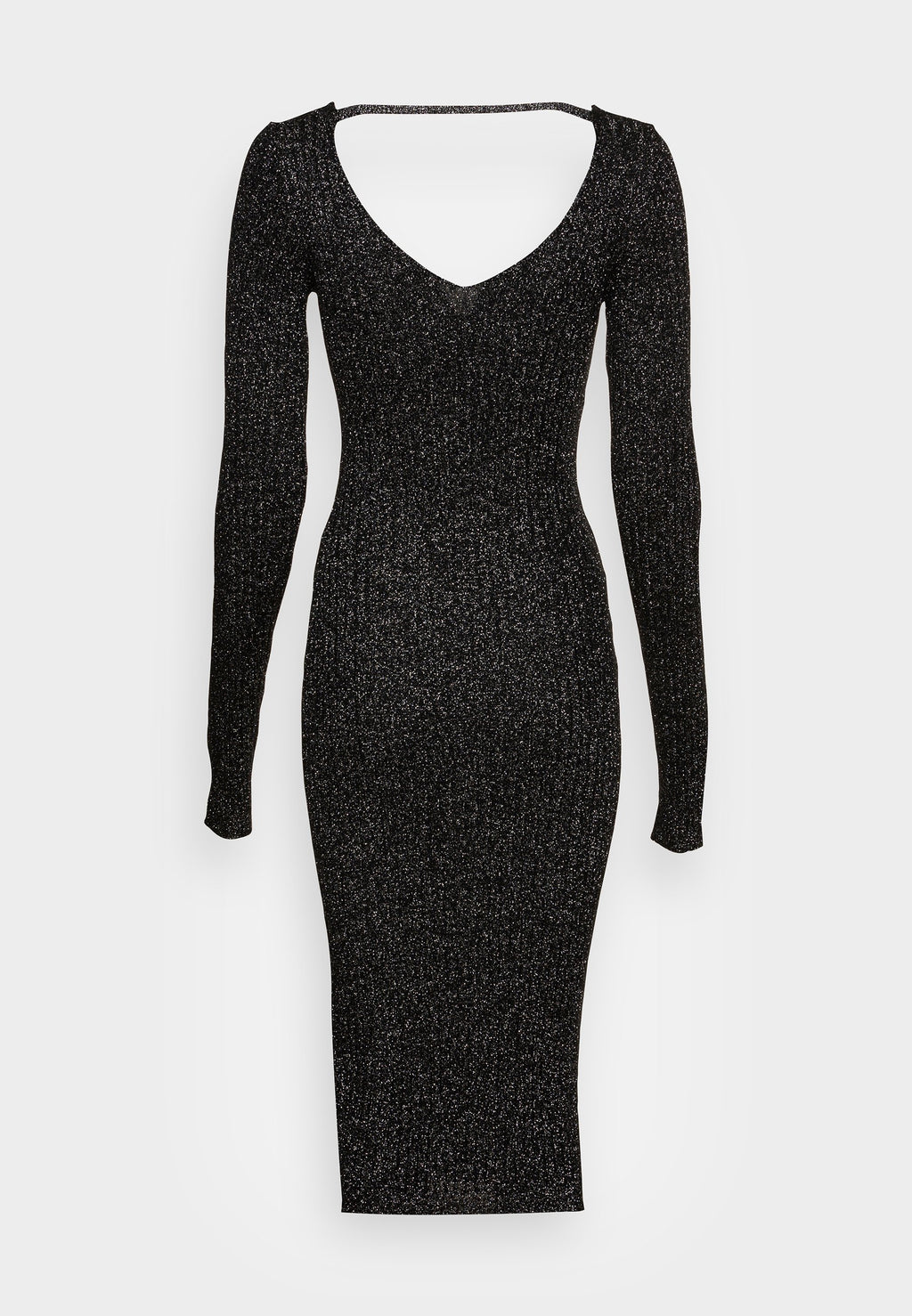 Anna Field LUREX V-AUSSCHNITT MIDI STRICKKLEID