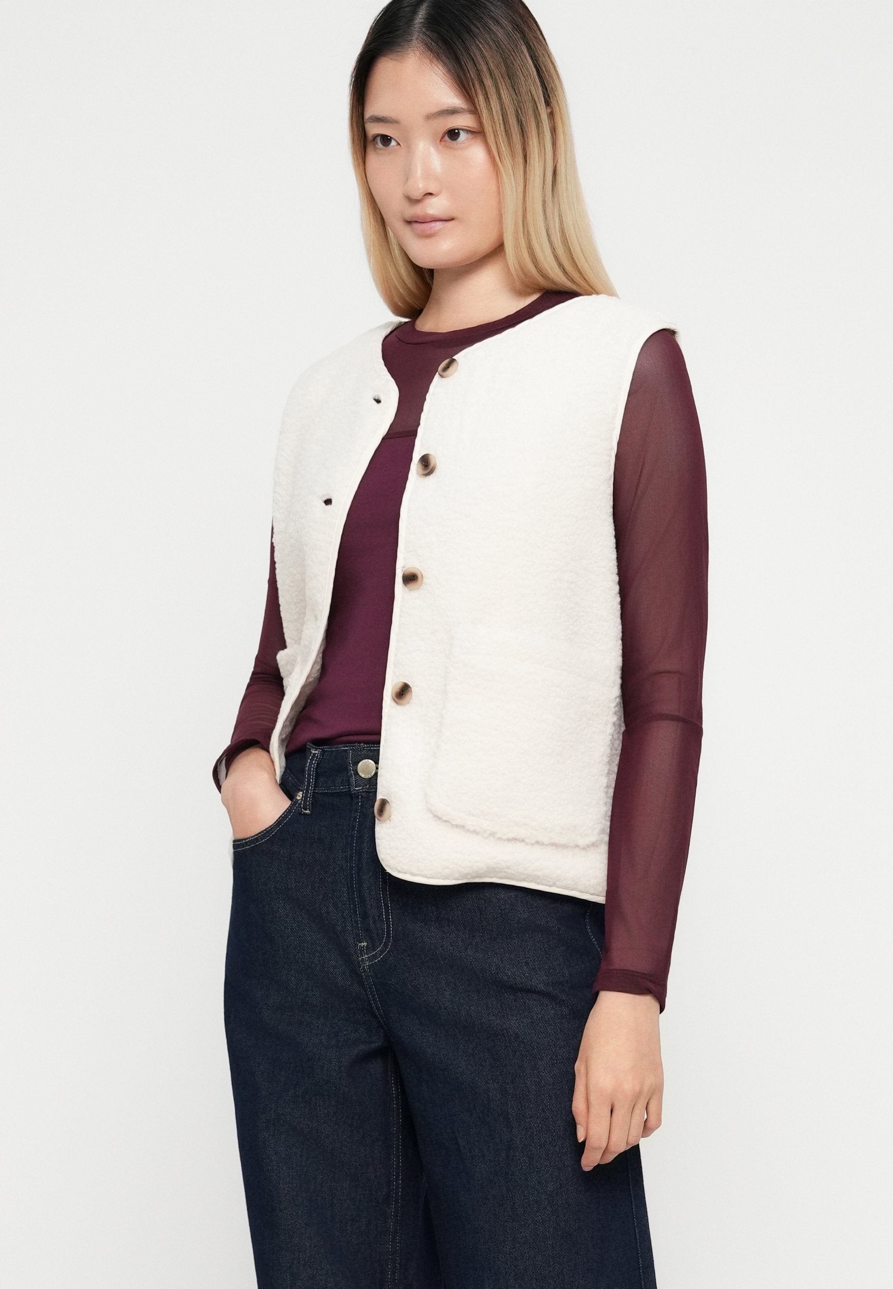 Wide-fit ONLLINEA High waist Wide Leg Fit Media 5
