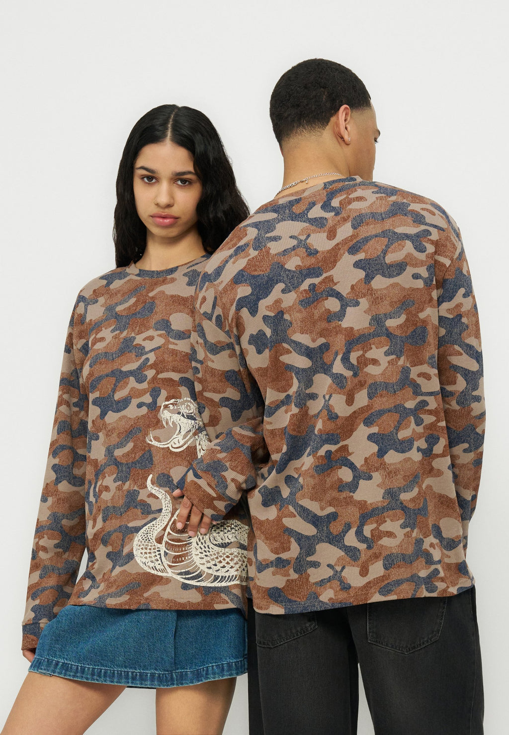 YOURTURN WAFFLE REGULAR FIT GRAPHIC LONGSLEEVED