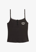 Superdry & Co ATHLETIC GRAPHIC BUTTON - Top - bison black