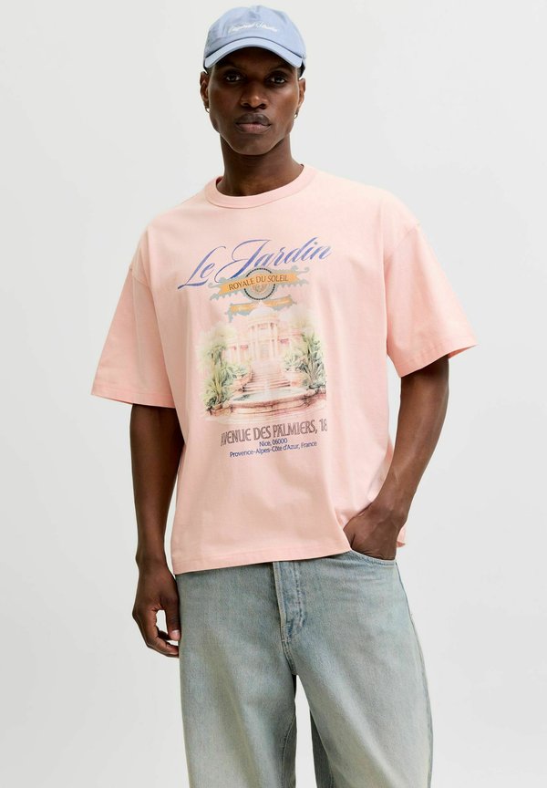 Jack & Jones T- - Print T-shirt - peach melba