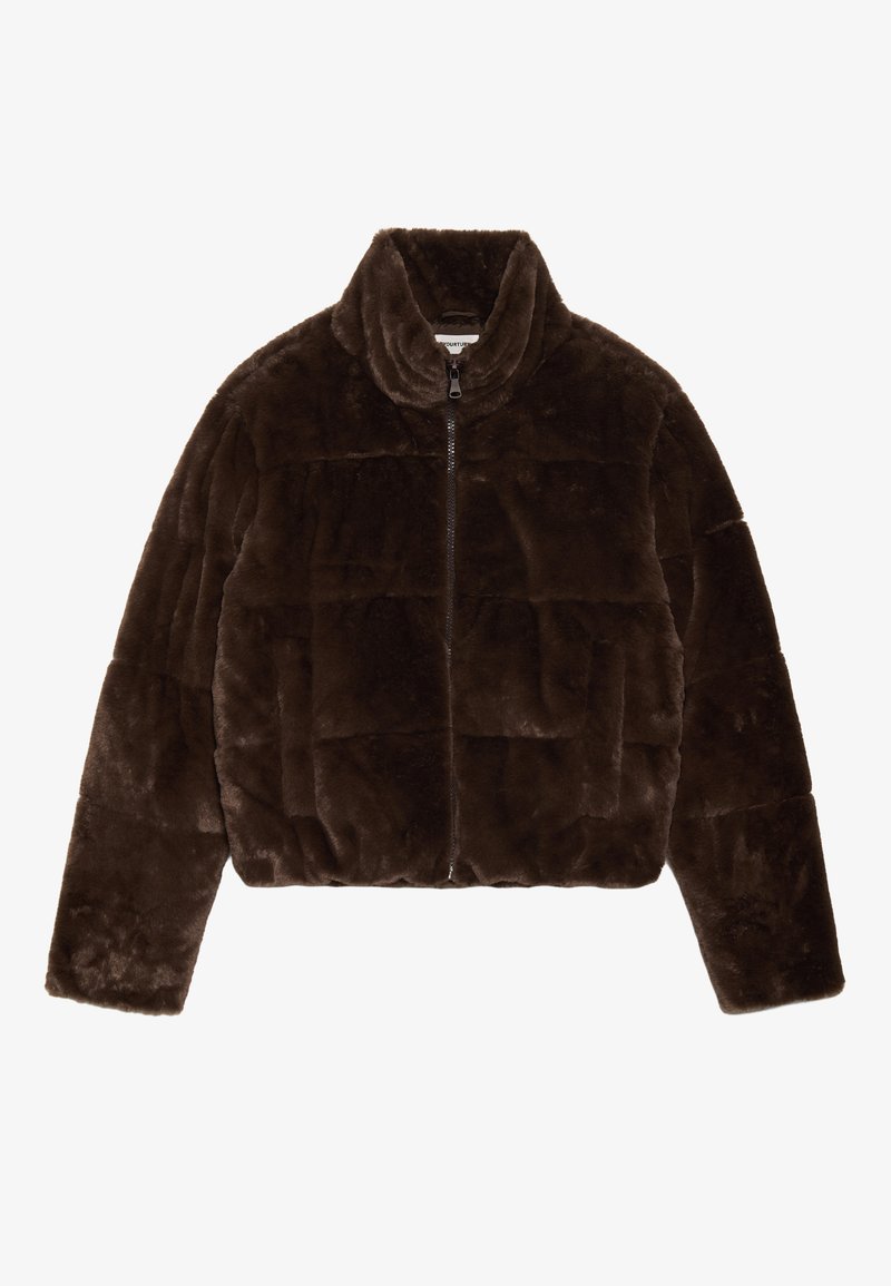 UNISEX OVERSIZED FIT FAUX FUR JACKET Media 1