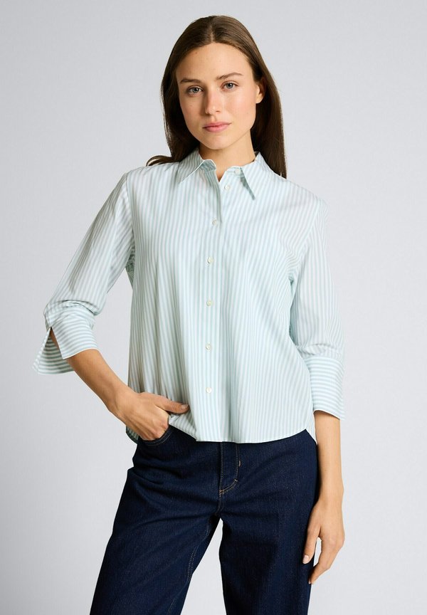 TOM TAILOR MODERN STRIPED - Button-down blouse - blue haze white thin stripe