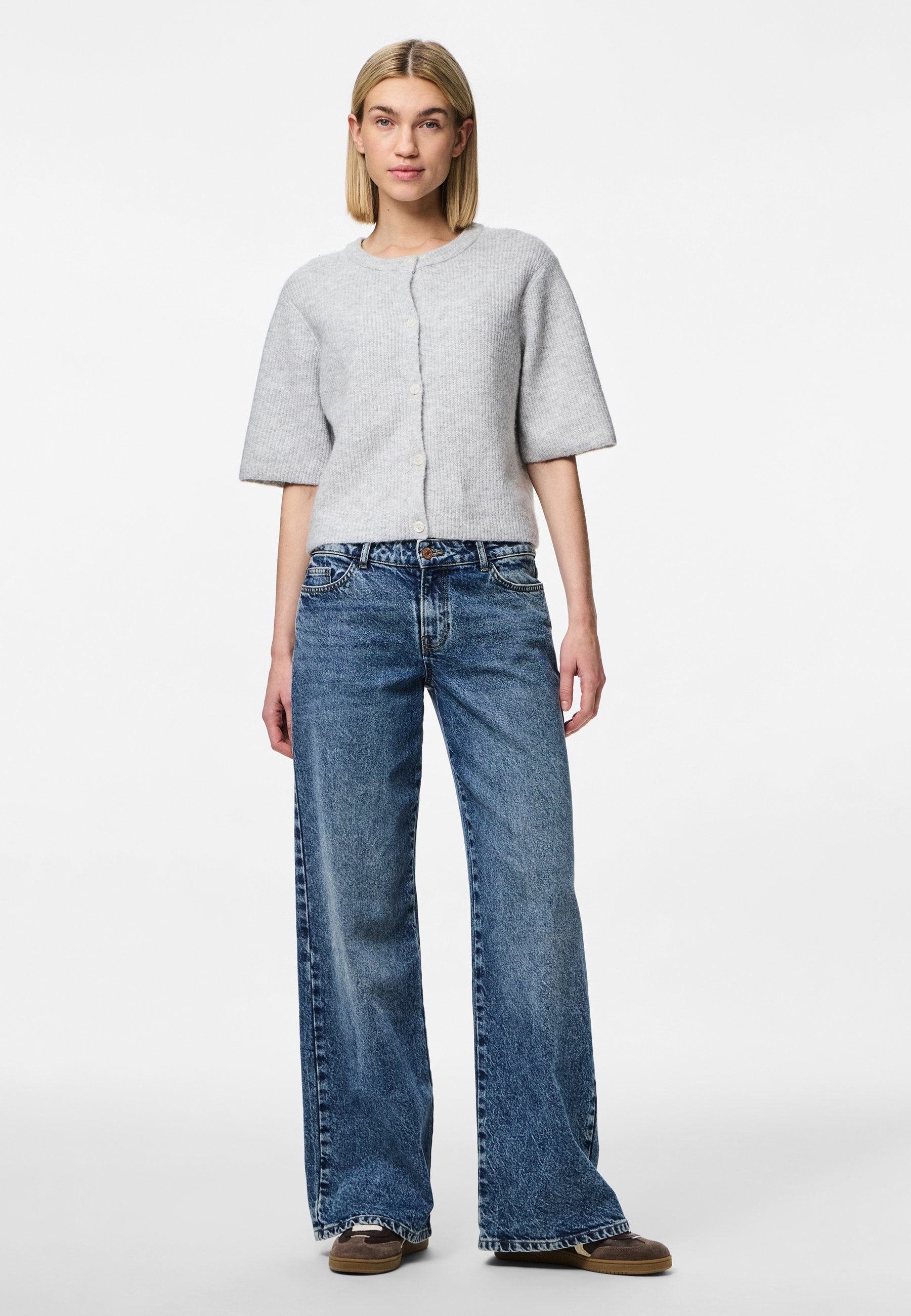 Pieces PCSILLY SS O-NECK KNIT CARDIGAN NOOS BC