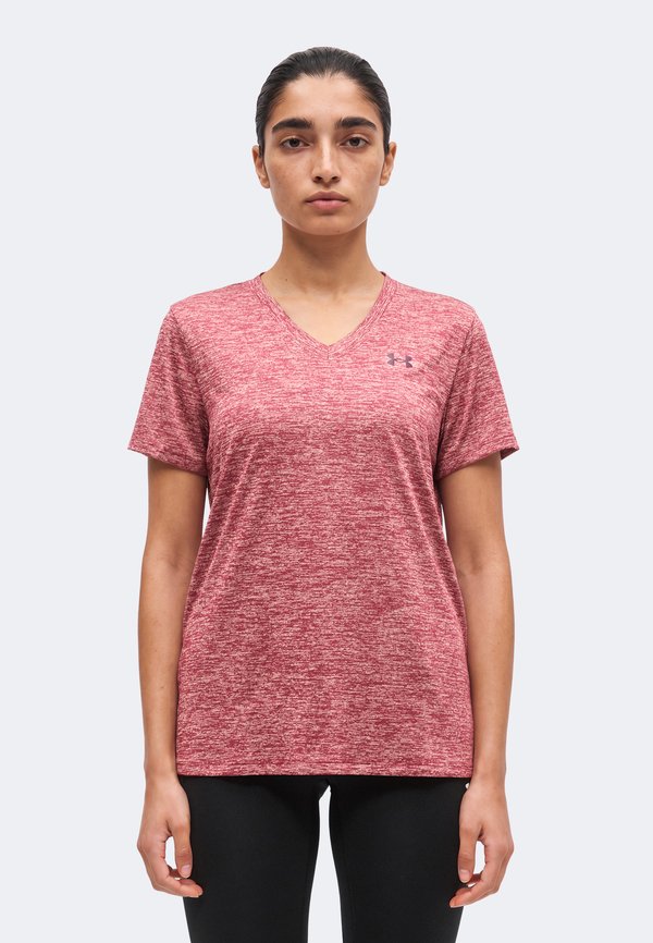 Under Armour TECH TWIST - Sports T-shirt - claret/ox blood