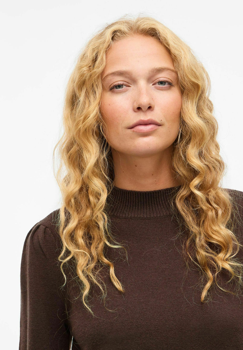 VILA VIRIL TURTLE-NK BALLOON L/S TOP - NOOS
