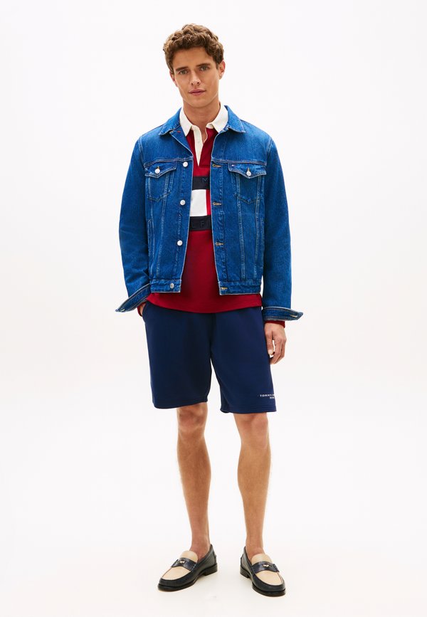 Tommy Hilfiger LOGO TERRY SWEAT SHORTS - Shorts - navy