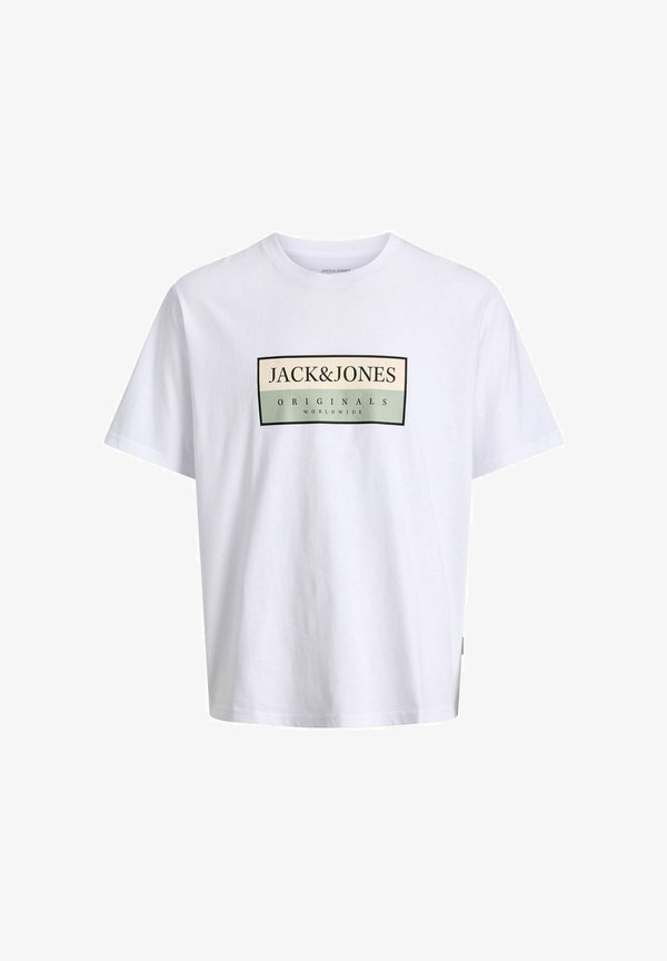 Jack & Jones Logo - Print T-shirt - bright white