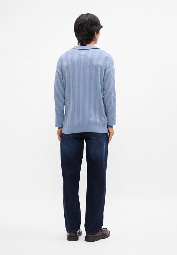 Scotch & Soda STRUCTURE LONG SLEEVE POLO