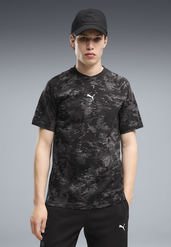 Puma PUMA SPORT CAMO T-SHIRT - Print T-shirt - black