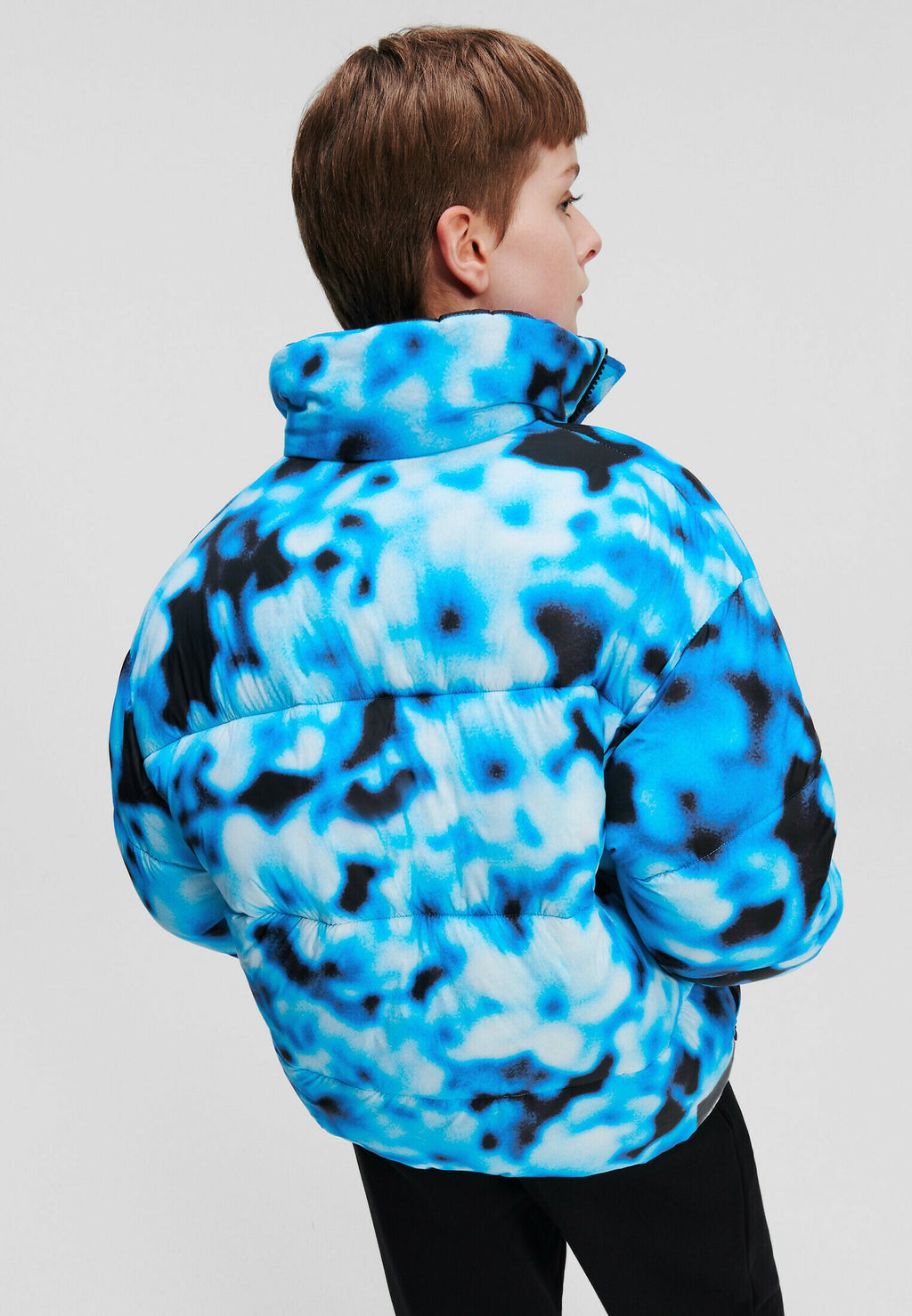 BLURRED ALL-OVER PRINT PUFFER Media 4